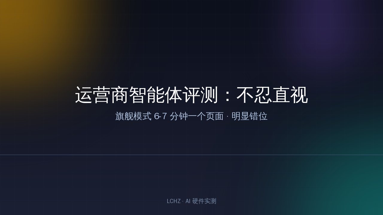 中国电信 TeleAgent 评测界面示意