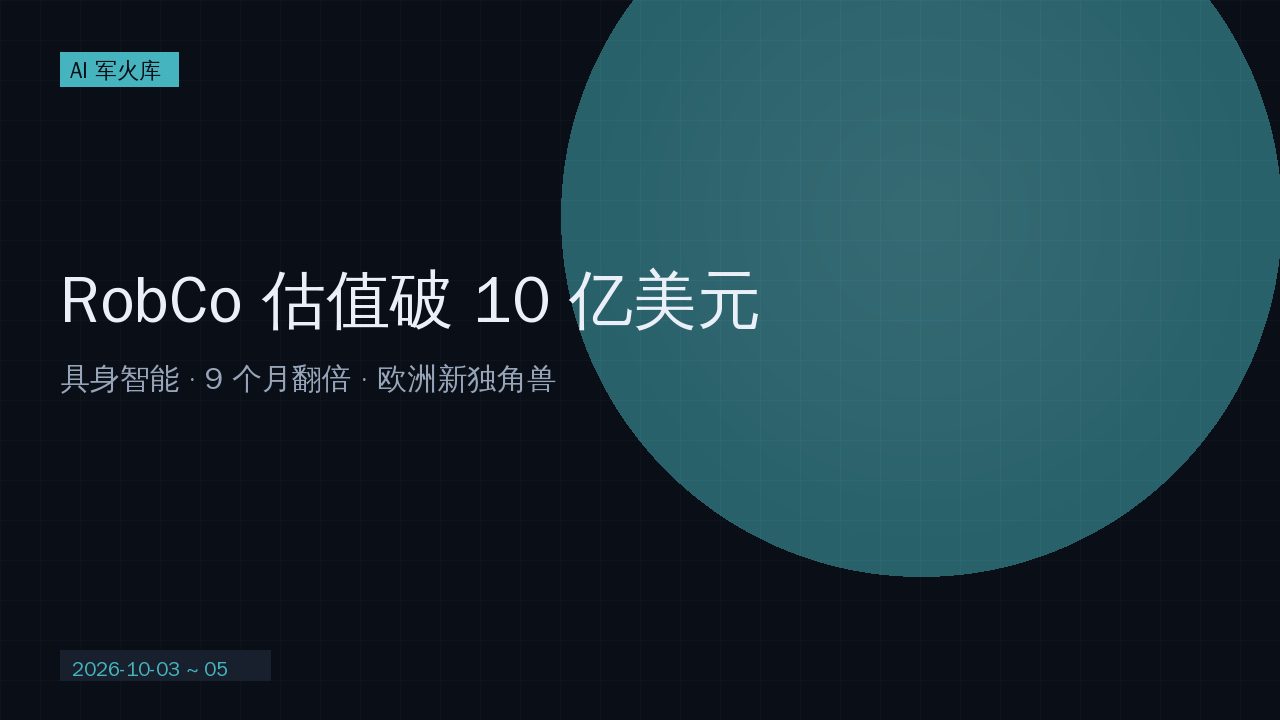 RobCo 估值破 10 亿美元
